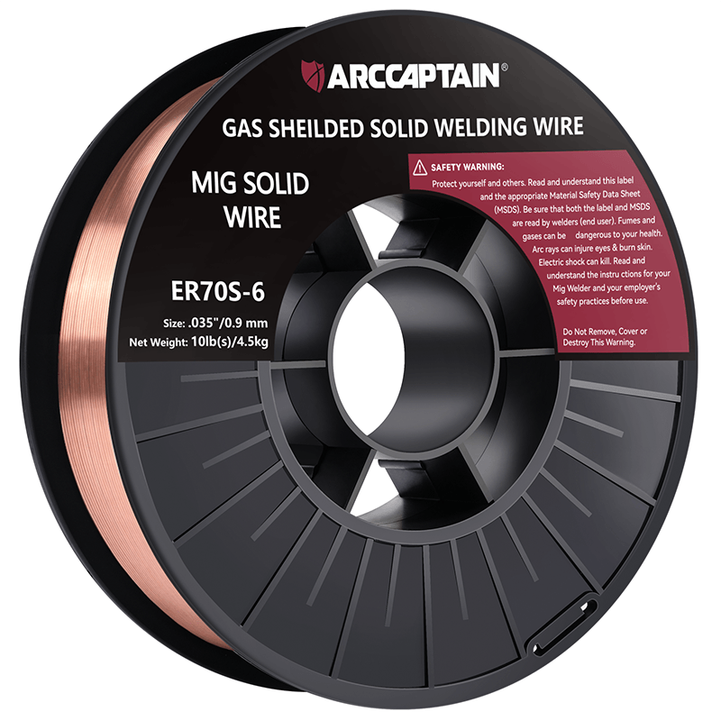ARCCAPTAIN E71T-GS 10 Lbs Flux Core Welding Wire Non-GAS Mild Carbon Steel Welding Wire 0.035 inch