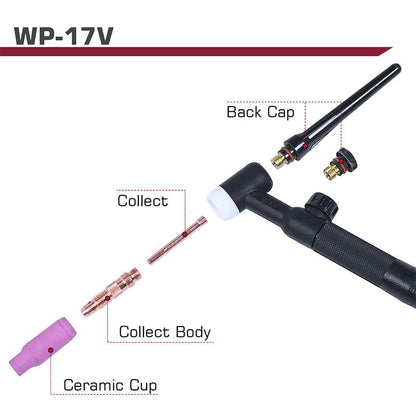 WP-17V 150 Amps 10-25mm TIG Welding Torch with 13ft Hose