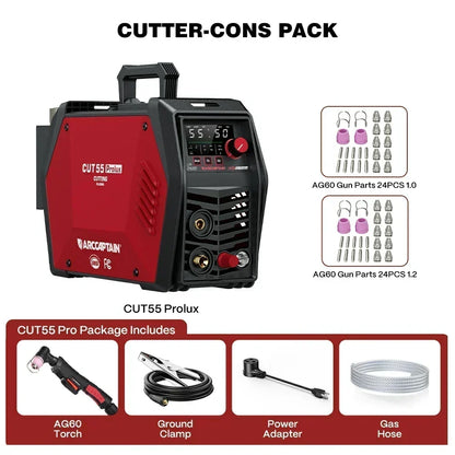 Arccaptain CUT55 Prolux Non-Touch Plasma Cutter High Performance