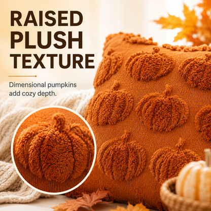 Jacquard Pumpkin Pillow Covers 2-Pack