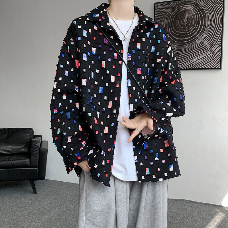 MOSAIC HEAVY BUTTONED JACKET