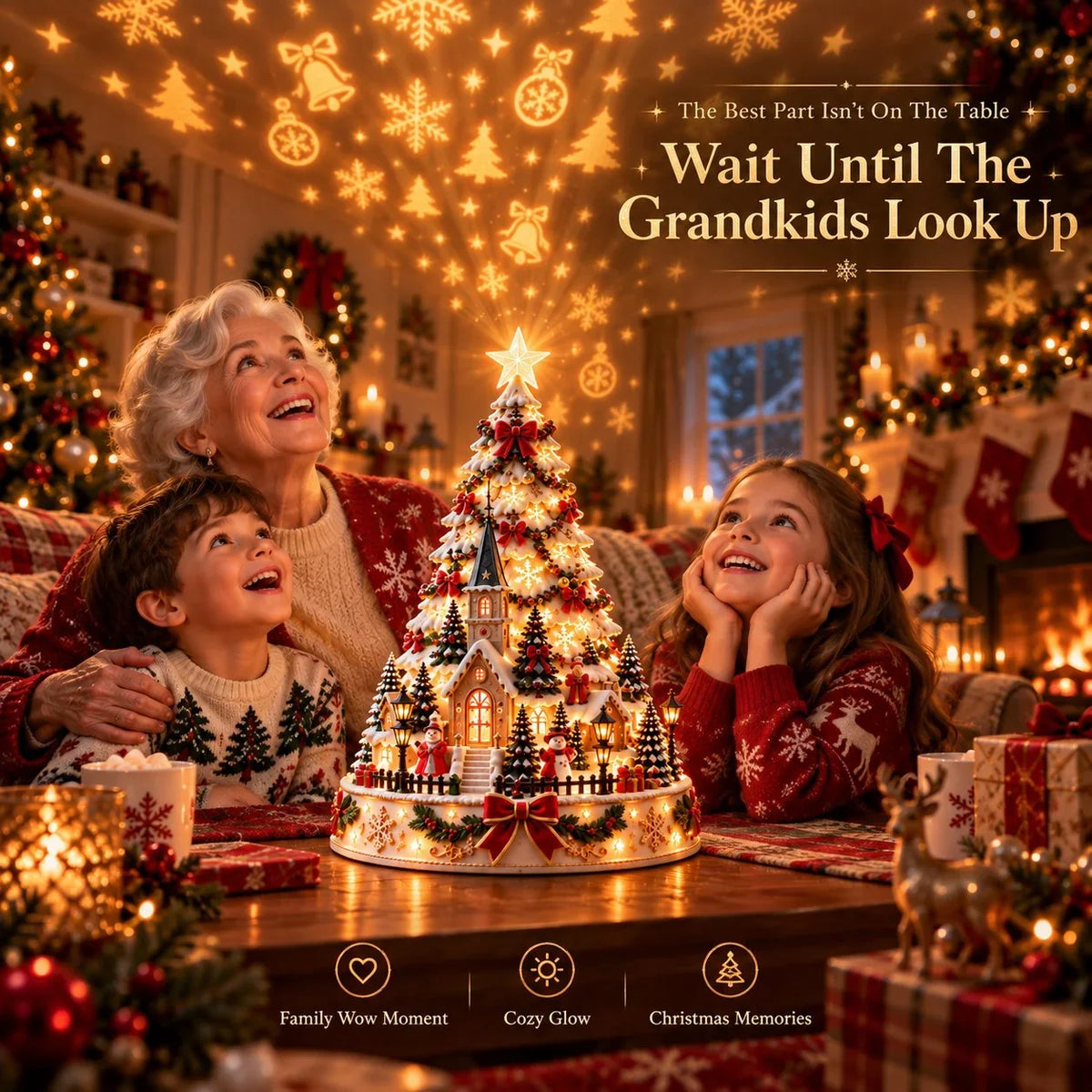 🏆 60,000+ Sold - 🎄MerryRealm™ Christmas Village Lightscape Tree
