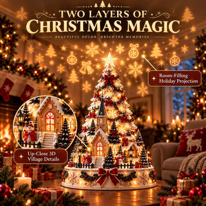 🏆 60,000+ Sold - 🎄MerryRealm™ Christmas Village Lightscape Tree
