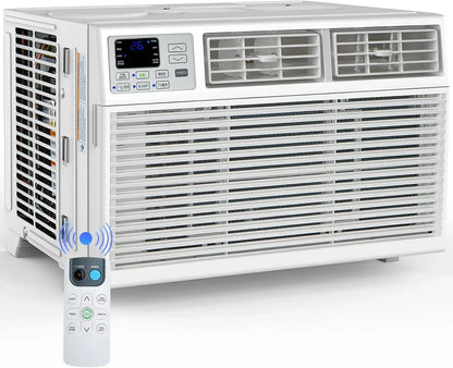 Quiet Window Air Conditioner 6000/10,000/1,2000 BTU, Window AC Unit Cooling Room 450sq.ft