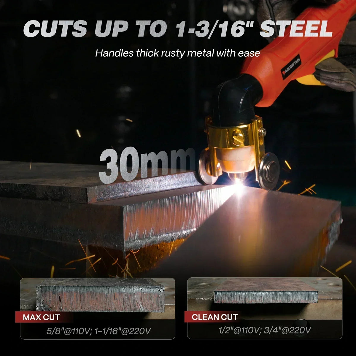 Arccaptain CUT65 HF 65A Heavy-Duty Plasma Cutter