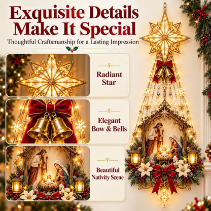 🔥 49% OFF Nativity Wall Light ✨-Star of Bethlehem Lighted Nativity Wall Decor – Bring the Heart of Christmas Home ✝️