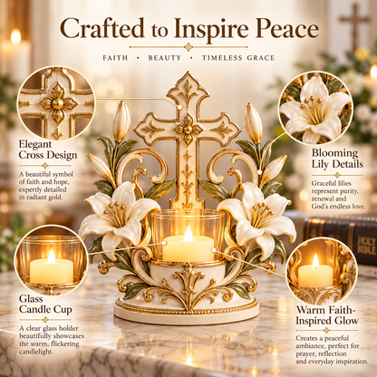 Light of Faith™ – Sacred Christian Candle Holder ✝️🕯️