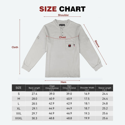 Arccaptain 100% Cotton FR Welding Shirt Long Sleeve Work Shirts