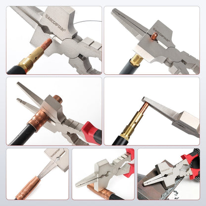 Arccaptain Upgraded MIG Pliers with Rentention Chain