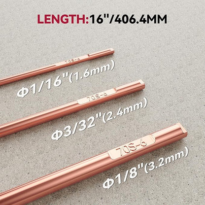 Mild Steel ER70S-6 TIG Welding Rod 5 Lbs TIG Filler Rod