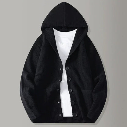 STIRLING HOODED KNIT CARDIGAN