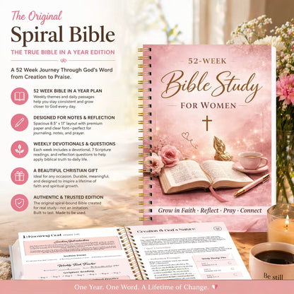 The Bible in a Year for Women: 52-Week Guided Study