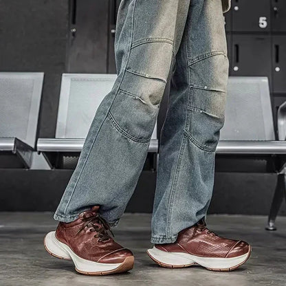 ALVERTON LEATHER TRAINERS