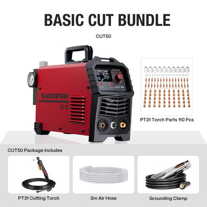 Arccaptain CUT50 Plasma Cutter Dual Voltage