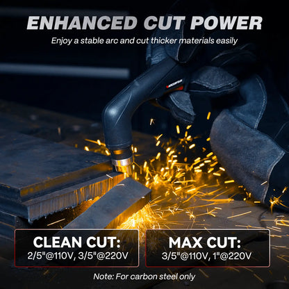 Arccaptain CUT55 NON-HF Plasma Cutter with Welding Helmet