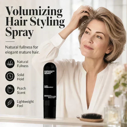 💖Last Day Special Price 19.99 !🔥Peach-Scented Volumizing & Setting Spray – Lightweight, Bouncy Hair & Long-Lasting Hold 🍑👩