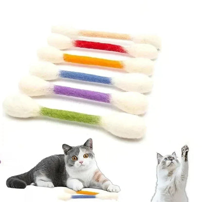 😻Interactive Swab Cat Toy with Catnip