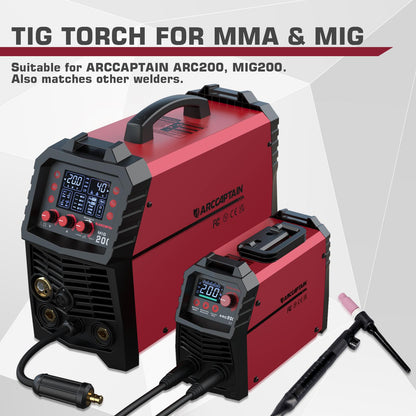 13ft WP-17V 150A Argon Lift TIG Torch with 35-50mm Connector