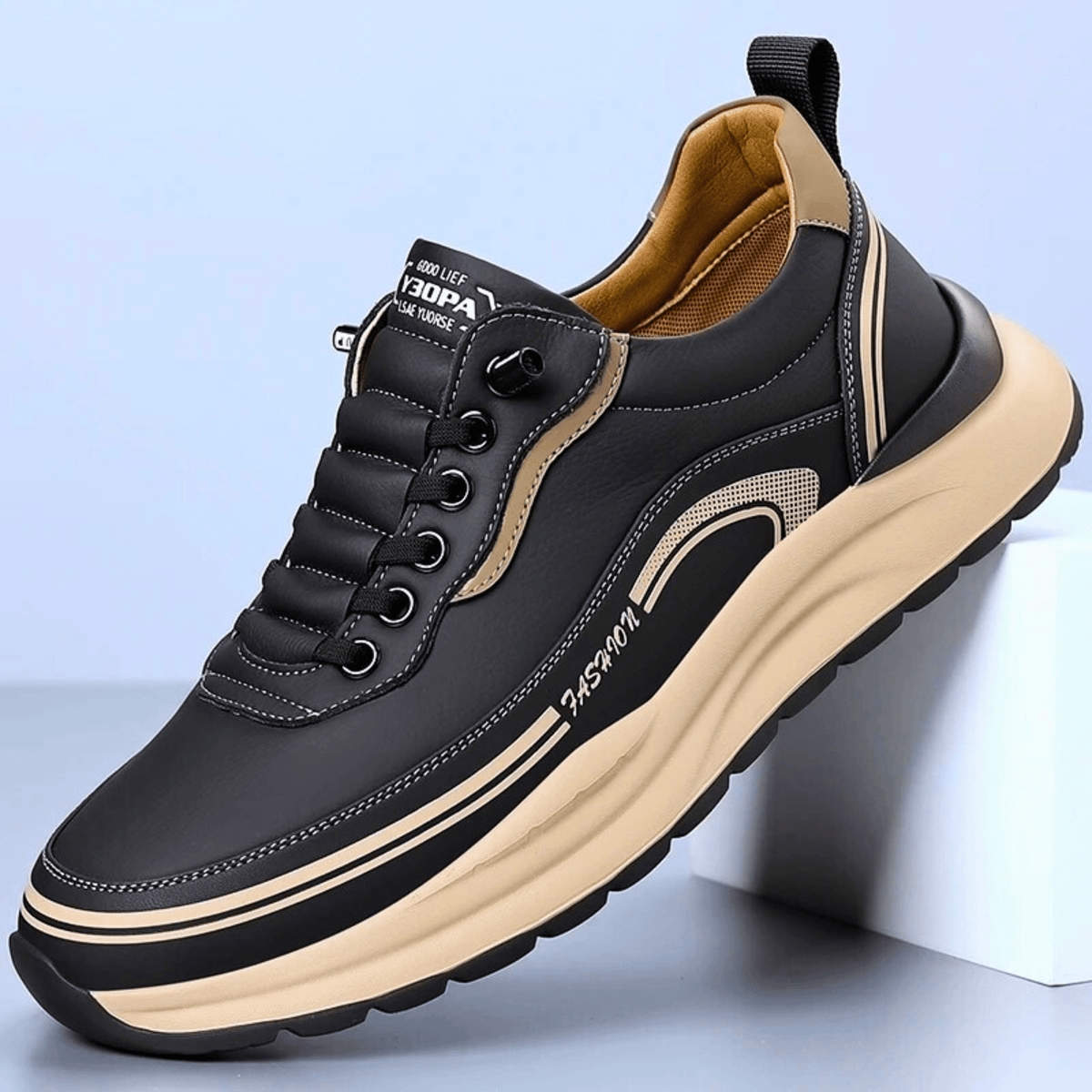 BRIXTON LEATHER TRAINERS